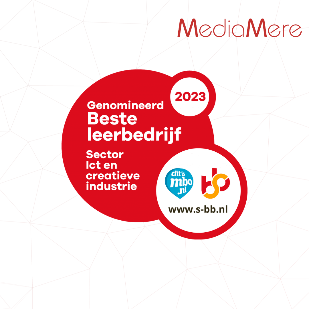 MediaMere genomineerd voor beste leerbedrijf 2023